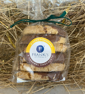 Franks Dipped Banoffee & Caramel Chocolate Biscuits 220g