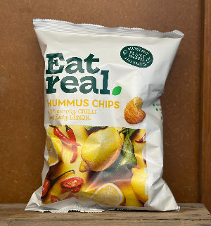 Eat Real Hummus Chips-Punchy Lemon & Lively Lemon 110g