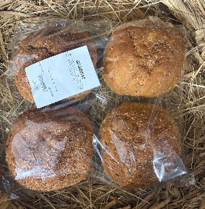 fresh Baked Breads- Granary Rolls x4
