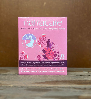 Natracare Ultra 8 Extra Long sanitary Pads