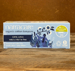 Natracare Organic Cotton Tampons- Regular pack of 20
