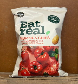Eat Real Hummus Chips- Rich Tomato & Basil Flavour 110g