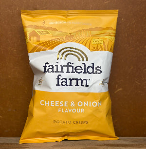 Fairfields Farm- Cheese & Onion crisps 40g