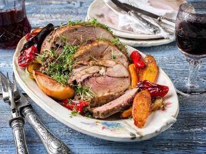 Christmas 2023 - Lamb Leg boned & rolled and studded with rosemary