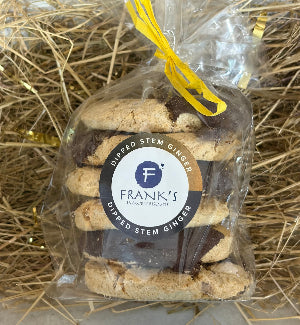 Franks Dipped Stem Ginger & Dark Chocolate Biscuits 220g